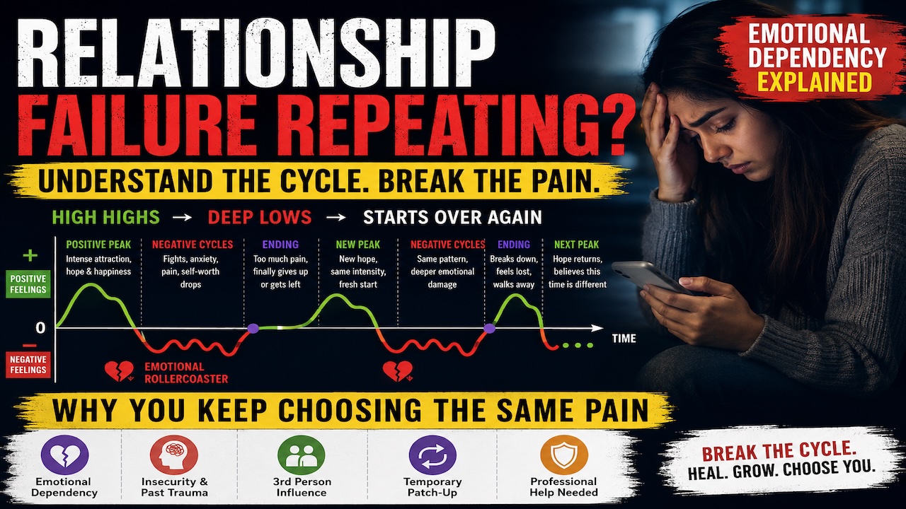 Repeated relationship failure in life