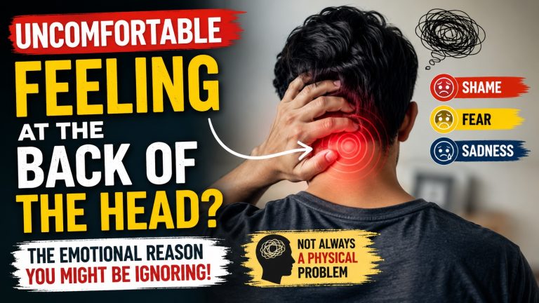Uncomfortable feeling at the back of the head