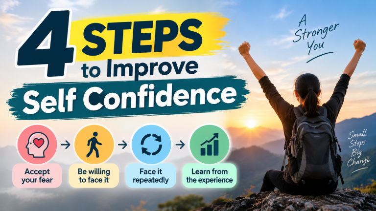 4 steps to improve self confidence